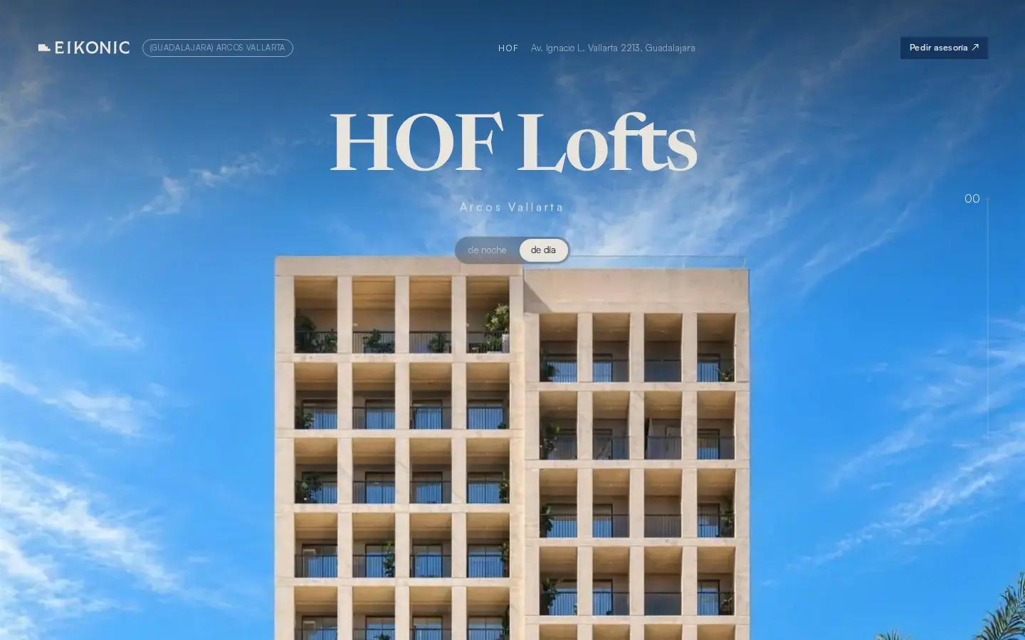 HOF: recorrido por scroll sobre su propio proyecto, piso por piso